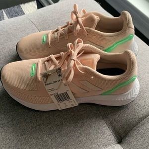 NWT Adidas Run Falcon 2.0 GV9573 Peach Running Athletic Shoes